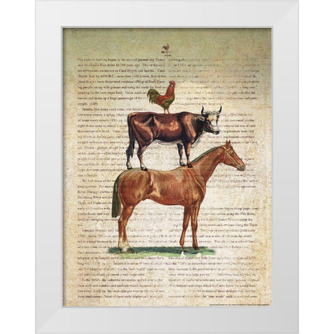 Farm Stand C1 White Modern Wood Framed Art Print by Nobleworks, Inc.