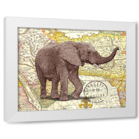 Trunk 1 White Modern Wood Framed Art Print by Nobleworks, Inc.