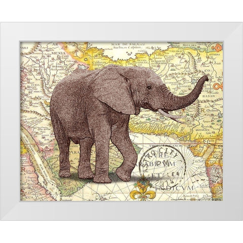 Trunk 1 White Modern Wood Framed Art Print by Nobleworks, Inc.