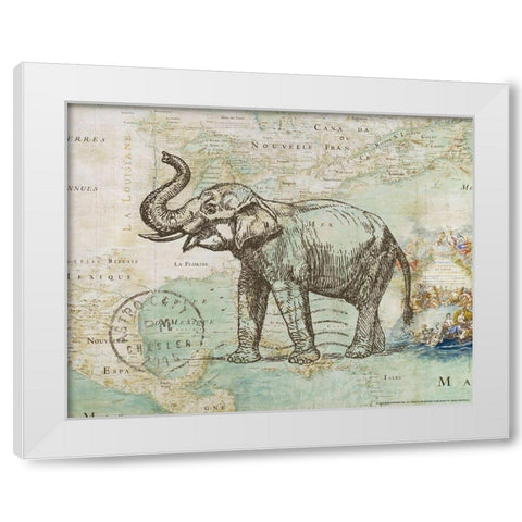 Trunk 2 White Modern Wood Framed Art Print by Nobleworks, Inc.