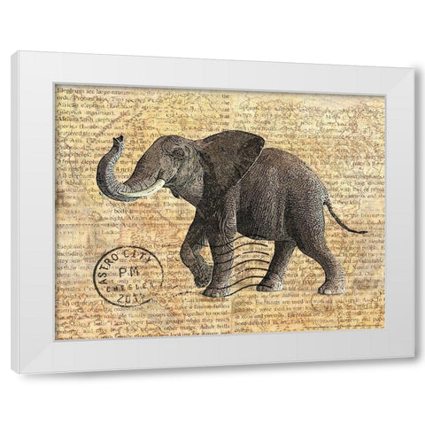 Truck 3 White Modern Wood Framed Art Print by Nobleworks, Inc.