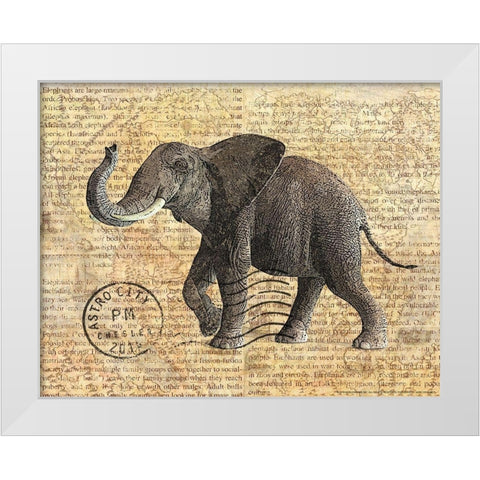 Truck 3 White Modern Wood Framed Art Print by Nobleworks, Inc.