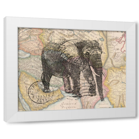 Trunk 4 White Modern Wood Framed Art Print by Nobleworks, Inc.