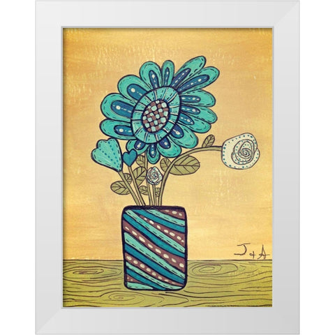 Kids Pix 3 White Modern Wood Framed Art Print by Nobleworks, Inc.