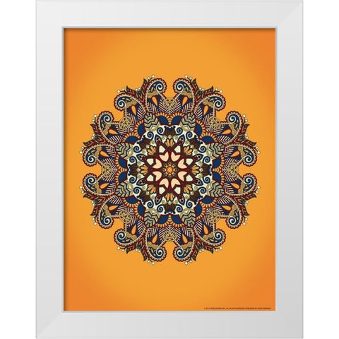 Mandala 1 White Modern Wood Framed Art Print by Nobleworks, Inc.