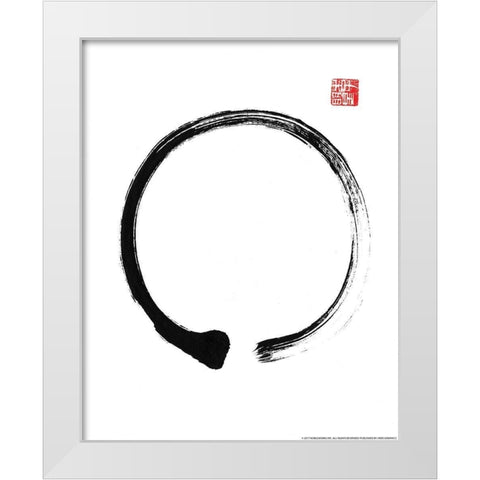 Zen 2 White Modern Wood Framed Art Print by Nobleworks, Inc.