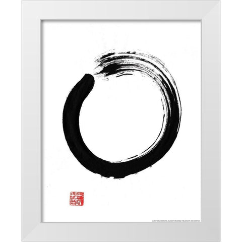 Zen 3 White Modern Wood Framed Art Print by Nobleworks, Inc.