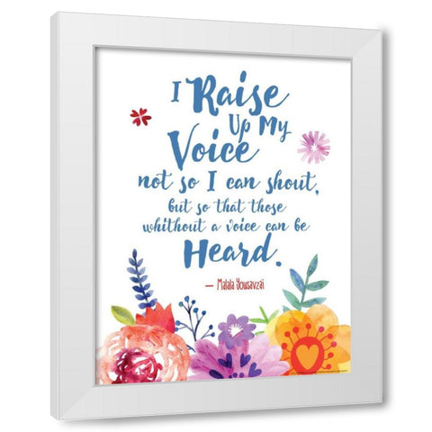 Inspired 2 White Modern Wood Framed Art Print by Nobleworks, Inc.