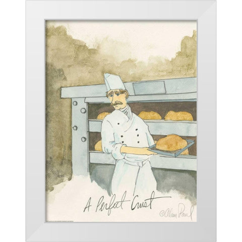 Perfect Crust White Modern Wood Framed Art Print by Paul, Alan