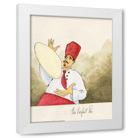 Perfect Pie White Modern Wood Framed Art Print by Paul, Alan