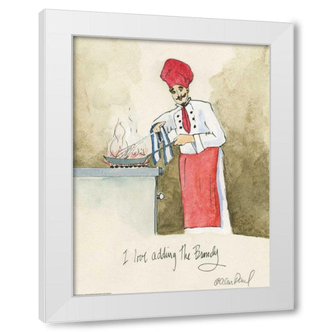 Add The Brandy White Modern Wood Framed Art Print by Paul, Alan