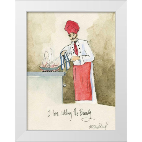 Add The Brandy White Modern Wood Framed Art Print by Paul, Alan