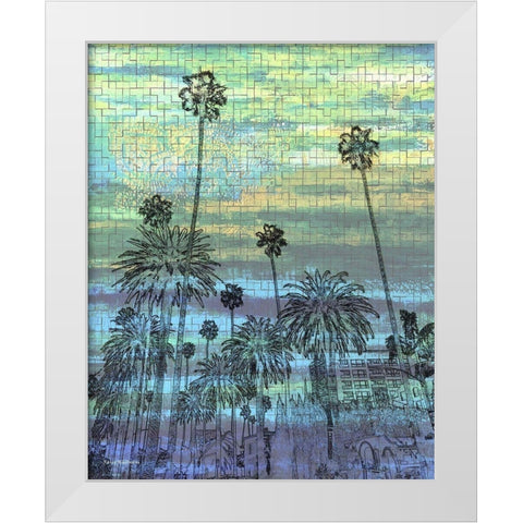 Puzzle Land White Modern Wood Framed Art Print by Khilnani, Rajiv