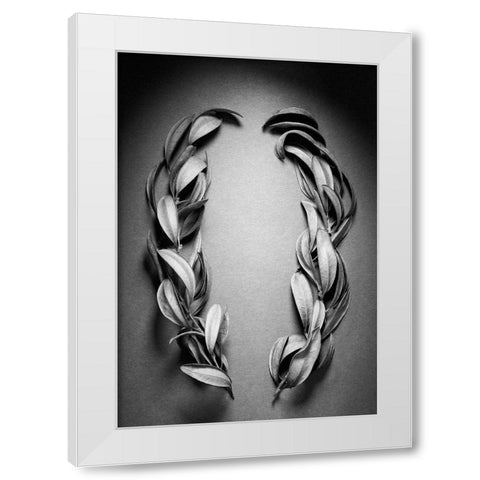 Brackets White Modern Wood Framed Art Print by Rosenthal, Barry