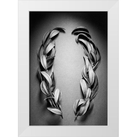 Brackets White Modern Wood Framed Art Print by Rosenthal, Barry