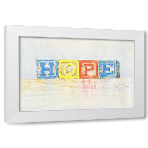 Hope White Modern Wood Framed Art Print by Segal, Alan