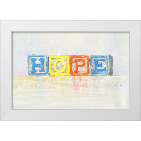 Hope White Modern Wood Framed Art Print by Segal, Alan
