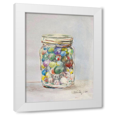 Marble Jar White Modern Wood Framed Art Print by Segal, Alan