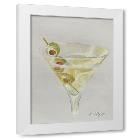 Olives White Modern Wood Framed Art Print by Segal, Alan