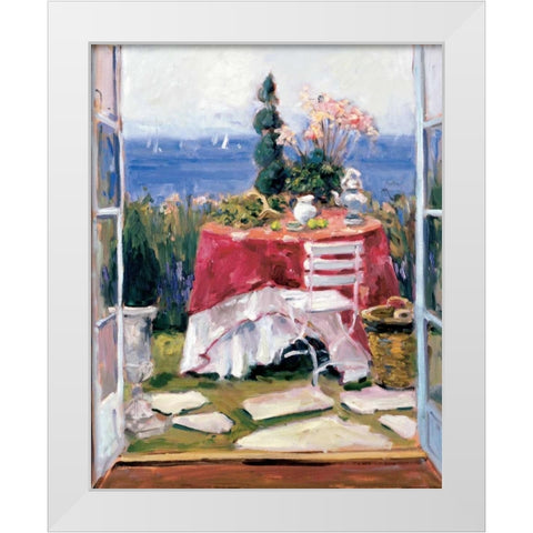 Bed And Breakfast 2 White Modern Wood Framed Art Print by Stevens, Allayn