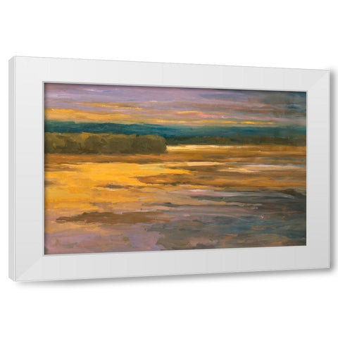 Peaceful 2 White Modern Wood Framed Art Print by Stevens, Allayn