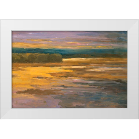 Peaceful 2 White Modern Wood Framed Art Print by Stevens, Allayn