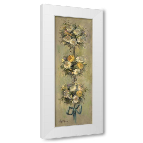 Topiary Bouquet 1 White Modern Wood Framed Art Print by Stevens, Allayn