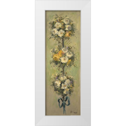 Topiary Bouquet 2 White Modern Wood Framed Art Print by Stevens, Allayn