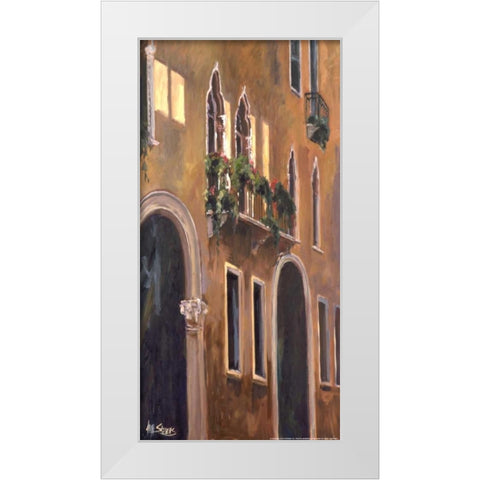 Venice Windows White Modern Wood Framed Art Print by Stevens, Allayn