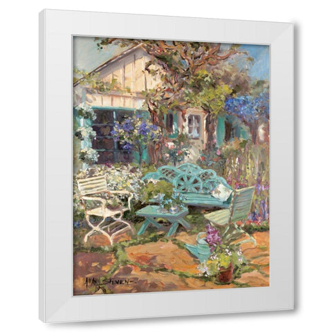 Coastal Cottage White Modern Wood Framed Art Print by Stevens, Allayn