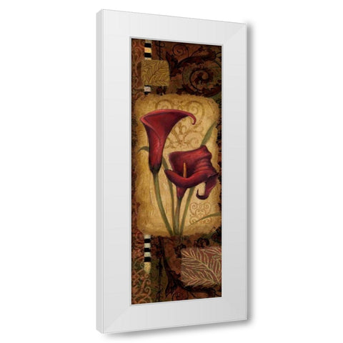 Red Lily One White Modern Wood Framed Art Print by Eisner, Viv