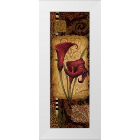 Red Lily One White Modern Wood Framed Art Print by Eisner, Viv