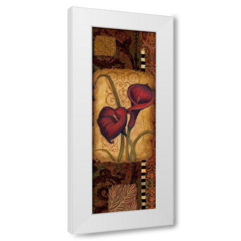 Red Lily Two White Modern Wood Framed Art Print by Eisner, Viv