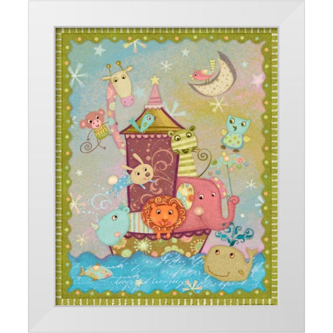 Ark 1 White Modern Wood Framed Art Print by Eisner, Viv