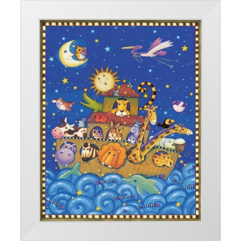 Ark 5 White Modern Wood Framed Art Print by Eisner, Viv