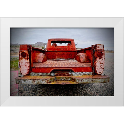 Back End White Modern Wood Framed Art Print by Vizvary, Susan