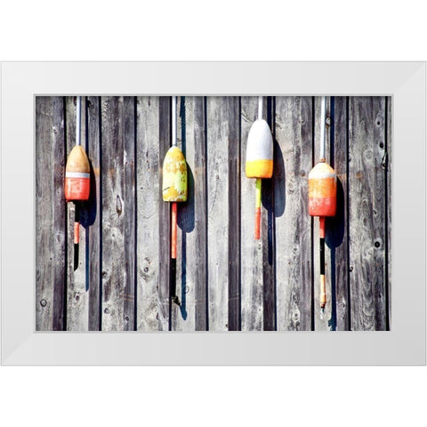 Church With Clouds White Modern Wood Framed Art Print by Vizvary, Susan