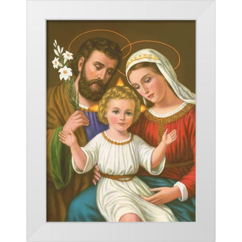 HL. FAMILIE White Modern Wood Framed Art Print by Anonymous