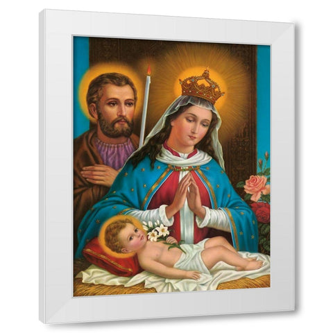 MARIA DIE GNADENREICHE, ALTA GRACIA White Modern Wood Framed Art Print by Anonymous