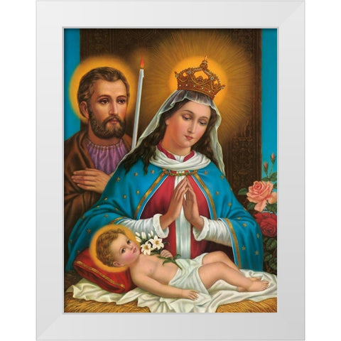 MARIA DIE GNADENREICHE, ALTA GRACIA White Modern Wood Framed Art Print by Anonymous