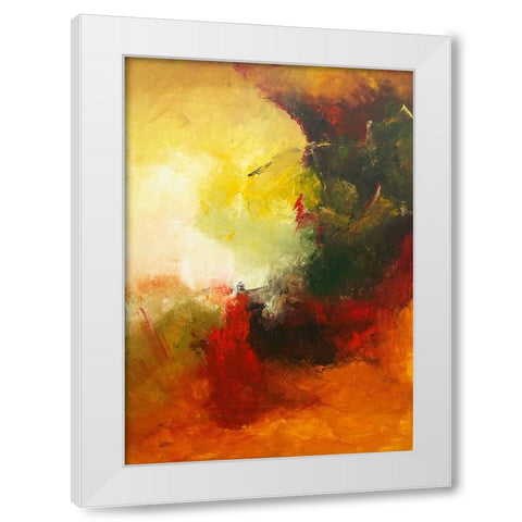 Chaos II White Modern Wood Framed Art Print by Herrera, Leticia