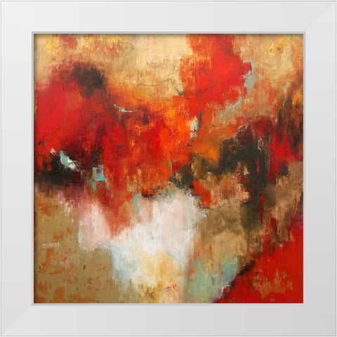 Angel White Modern Wood Framed Art Print by Herrera, Leticia