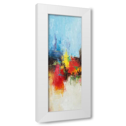 Burning 2 White Modern Wood Framed Art Print by Herrera, Leticia