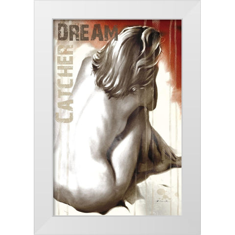 Passion II White Modern Wood Framed Art Print by Warminski