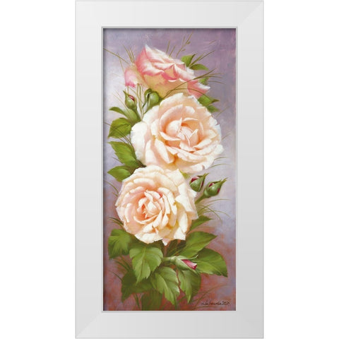 Spring Beauty I White Modern Wood Framed Art Print by Dvoretskiy, Petrovich