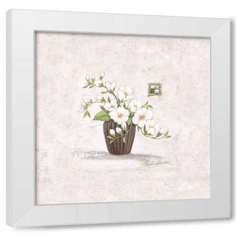 Nanni White Modern Wood Framed Art Print by Ancilotti, Claudia