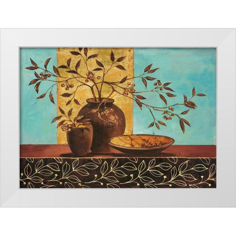 Leaf Lounge White Modern Wood Framed Art Print by Ancilotti, Claudia
