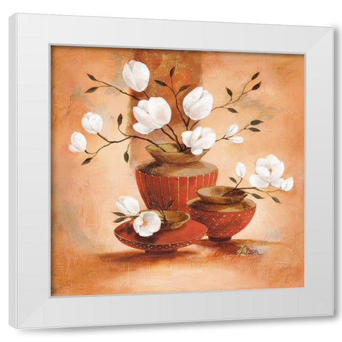 Marella White Modern Wood Framed Art Print by Ancilotti, Claudia