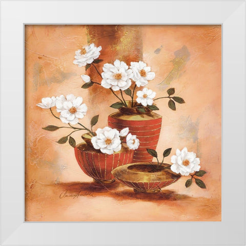 Emanuele White Modern Wood Framed Art Print by Ancilotti, Claudia