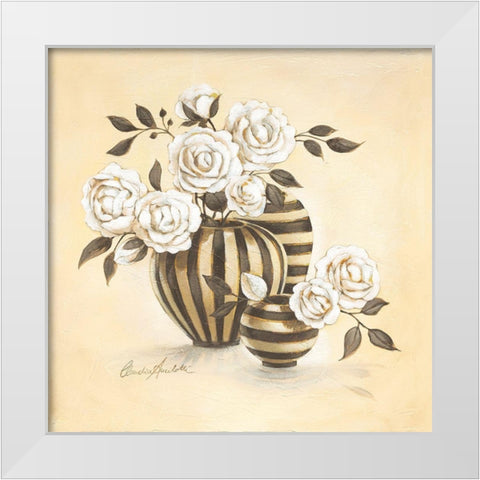 Palermo White Modern Wood Framed Art Print by Ancilotti, Claudia